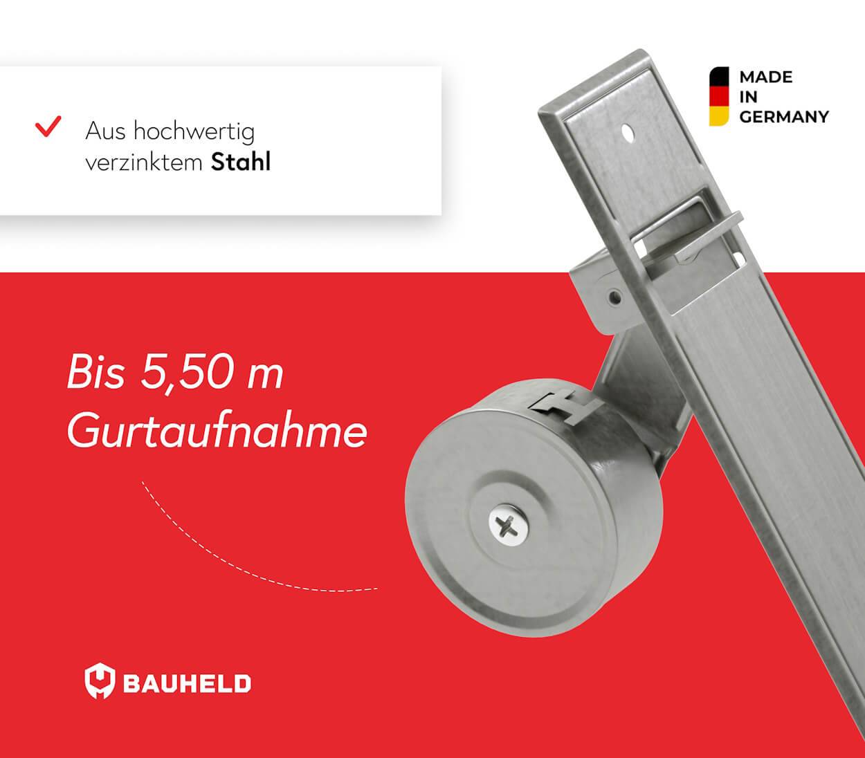 BAUHELD Rollladen Gurtwickler Unterputz 105mm Maxi Ohne Abdeckplatte-3