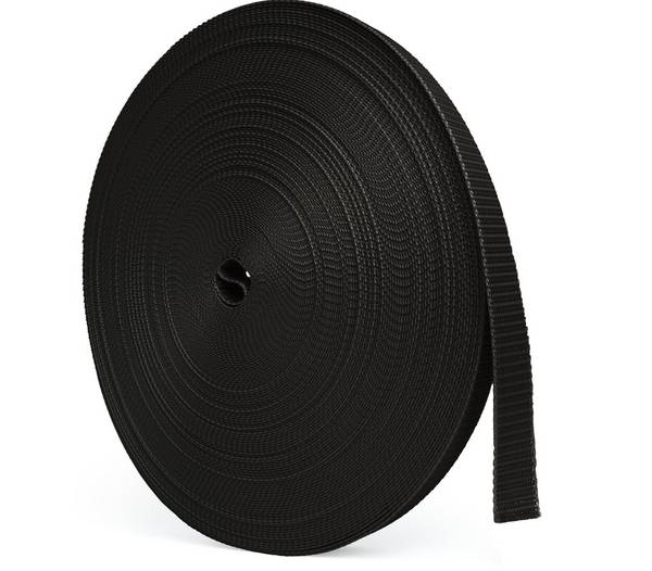 BAUHELD 50m Rollladengurt 23mm Schwarz