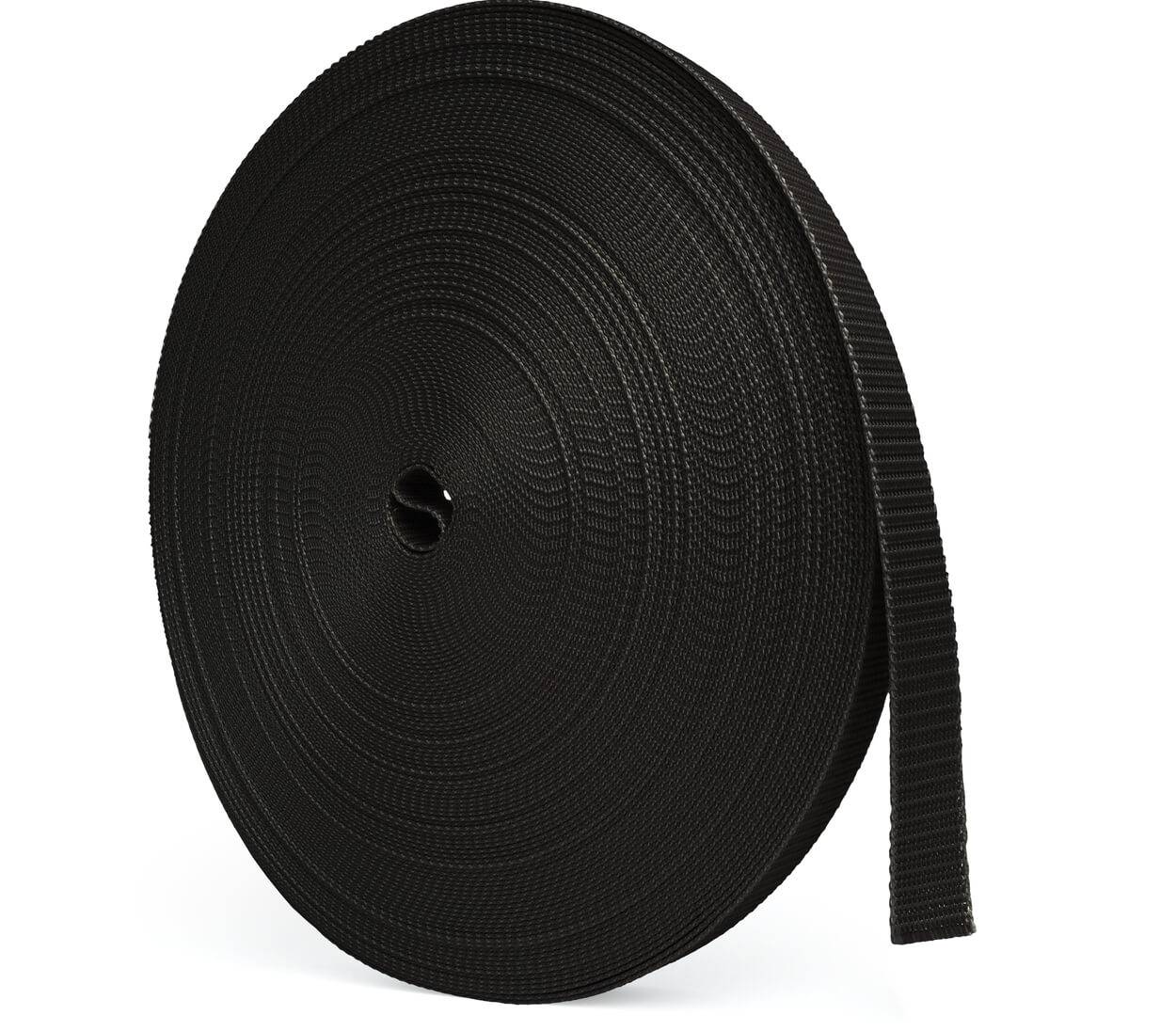 BAUHELD 50m Rollladengurt 14mm Schwarz-0