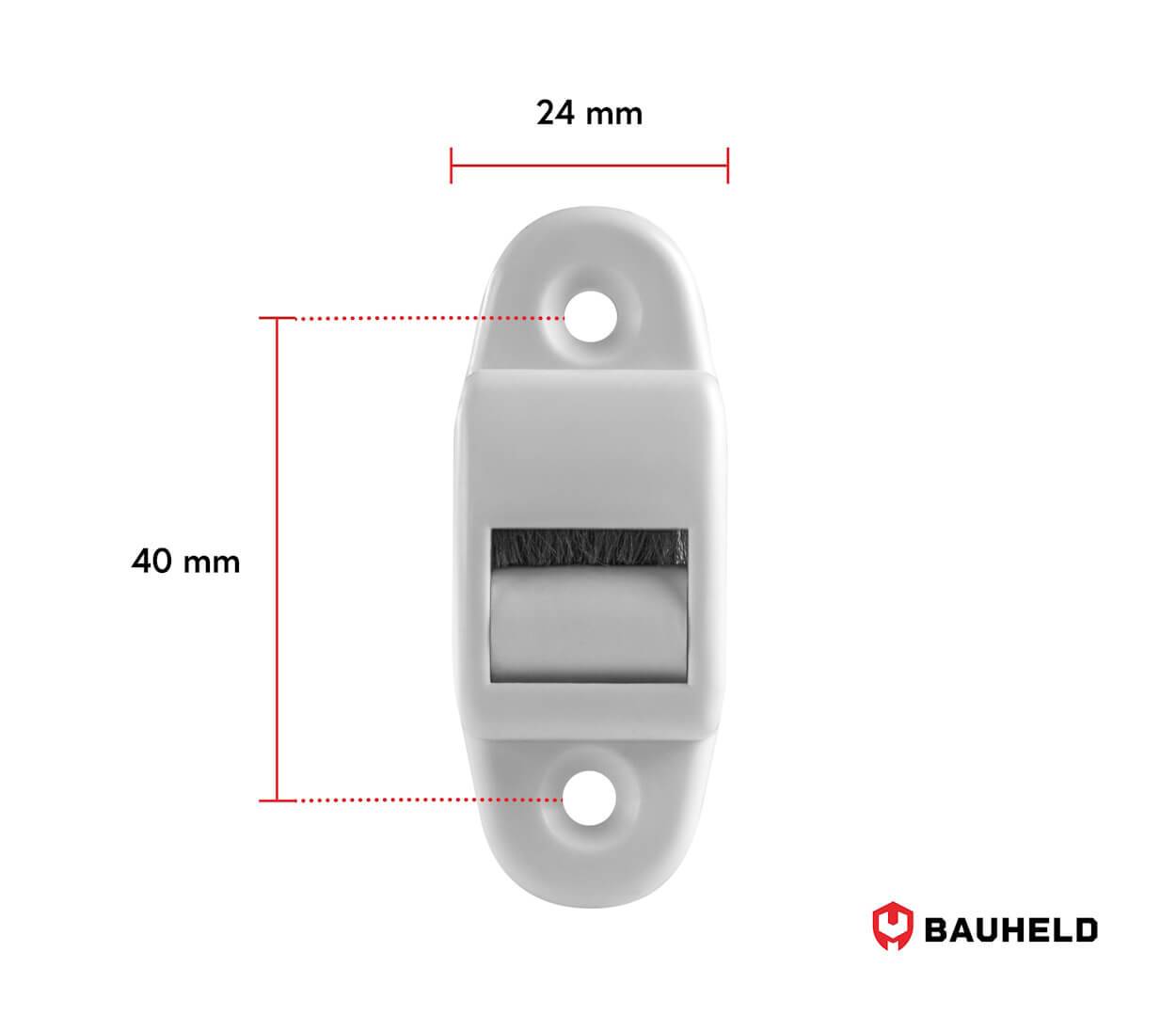 BAUHELD Rollladen Gurtführung 14mm Rolle Weiß 5 Stück-4