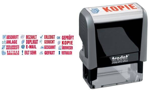 trodat Textstempelautomat ECO Printy Office 4912 "ERLEDIGT" (62514864)