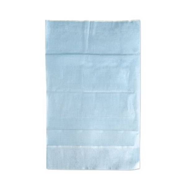 Brustlatz mit Tasche aus Papier + PE-Beschichtung, hellblau - Maße: 38 x 70 + 10 cm