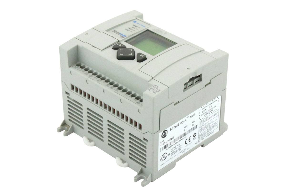 Allen-Bradley 1763-L16BBB Allen-Bradley 0662074023042 1763 MICROLOGIX 1100 SYSTEM, MICROLOGIX 1100, 24V DC POWER, (10) 2-0