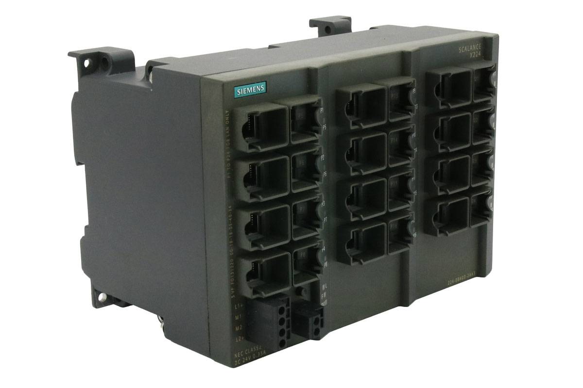 Siemens 6GK5224-0BA00-2AA3 - SCALANCE X224, managed IE Switch, 24x 10/100 Mbit/-1
