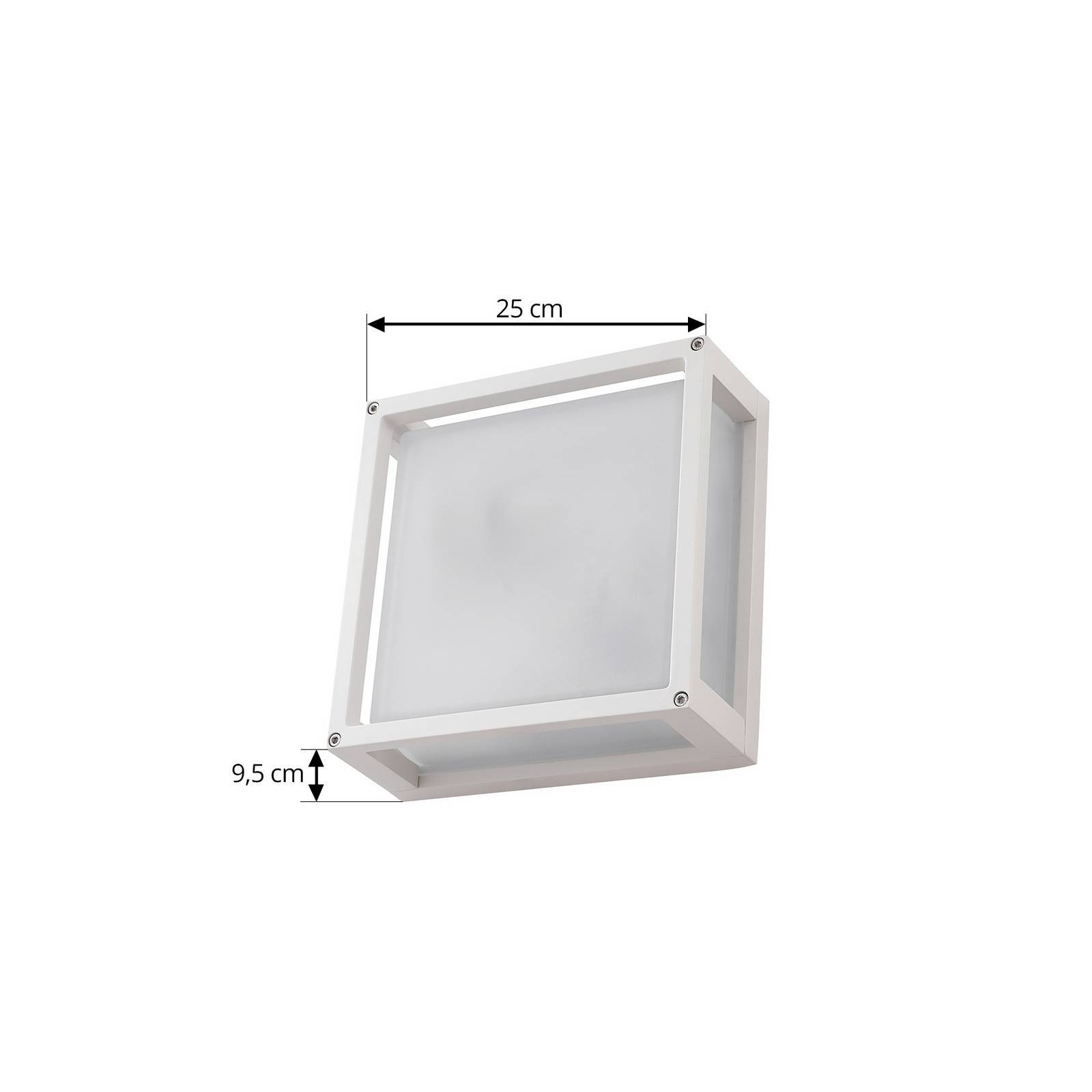 Lucande Utomhusvägglampa 'Aurelien' aus aluminium / grå zink-4