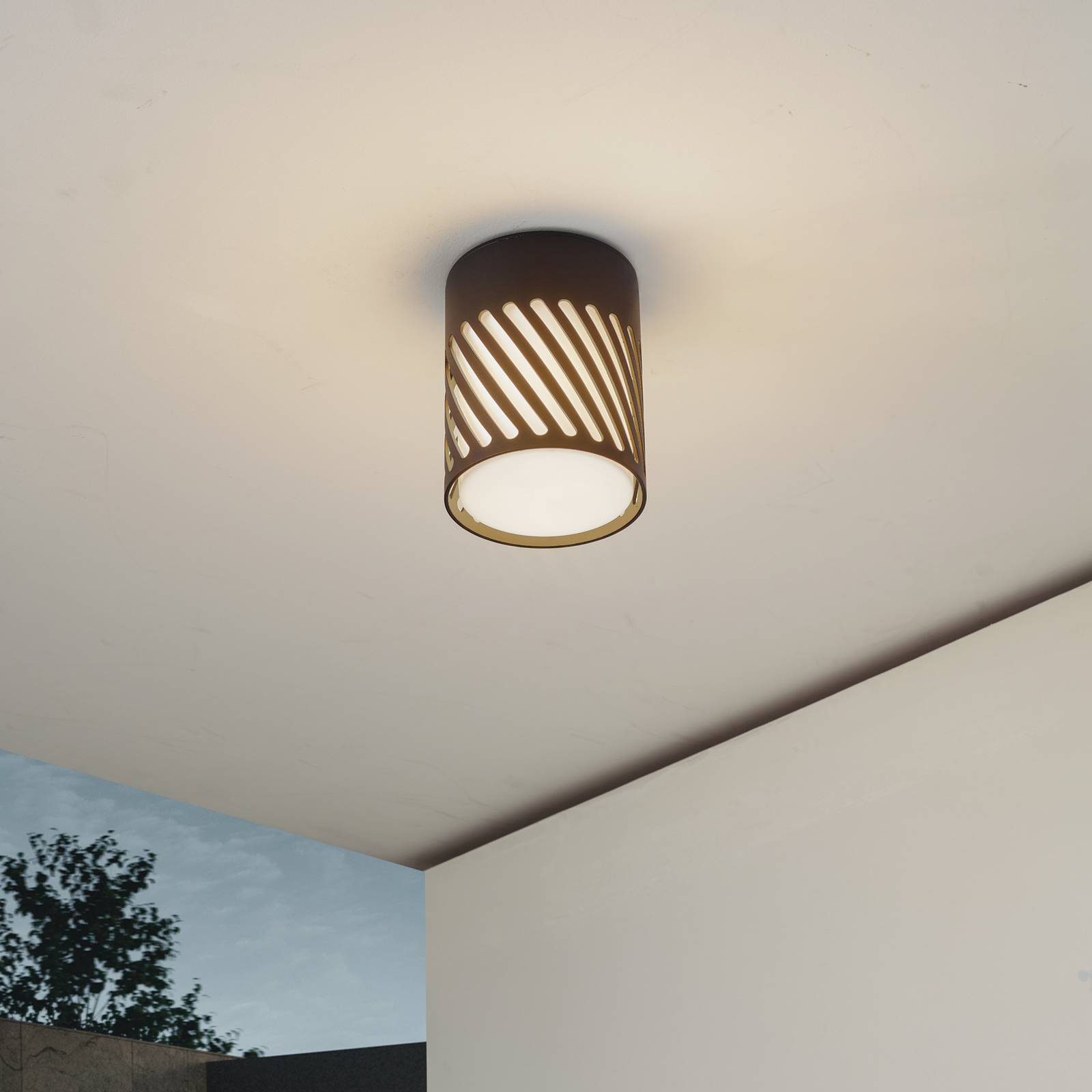 Lindby Deckenlampe 'Lurinda' in schwarz aus Aluminium-2
