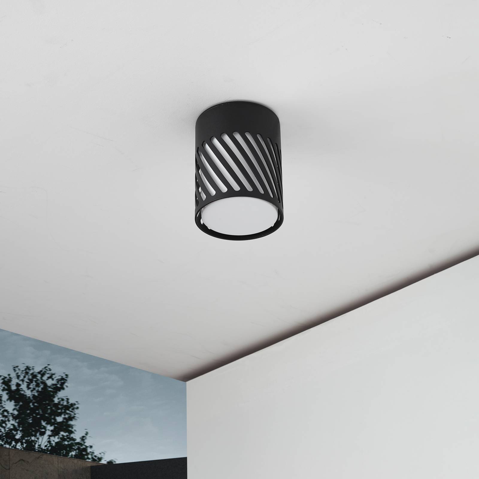 Lindby Deckenlampe 'Lurinda' in schwarz aus Aluminium-3