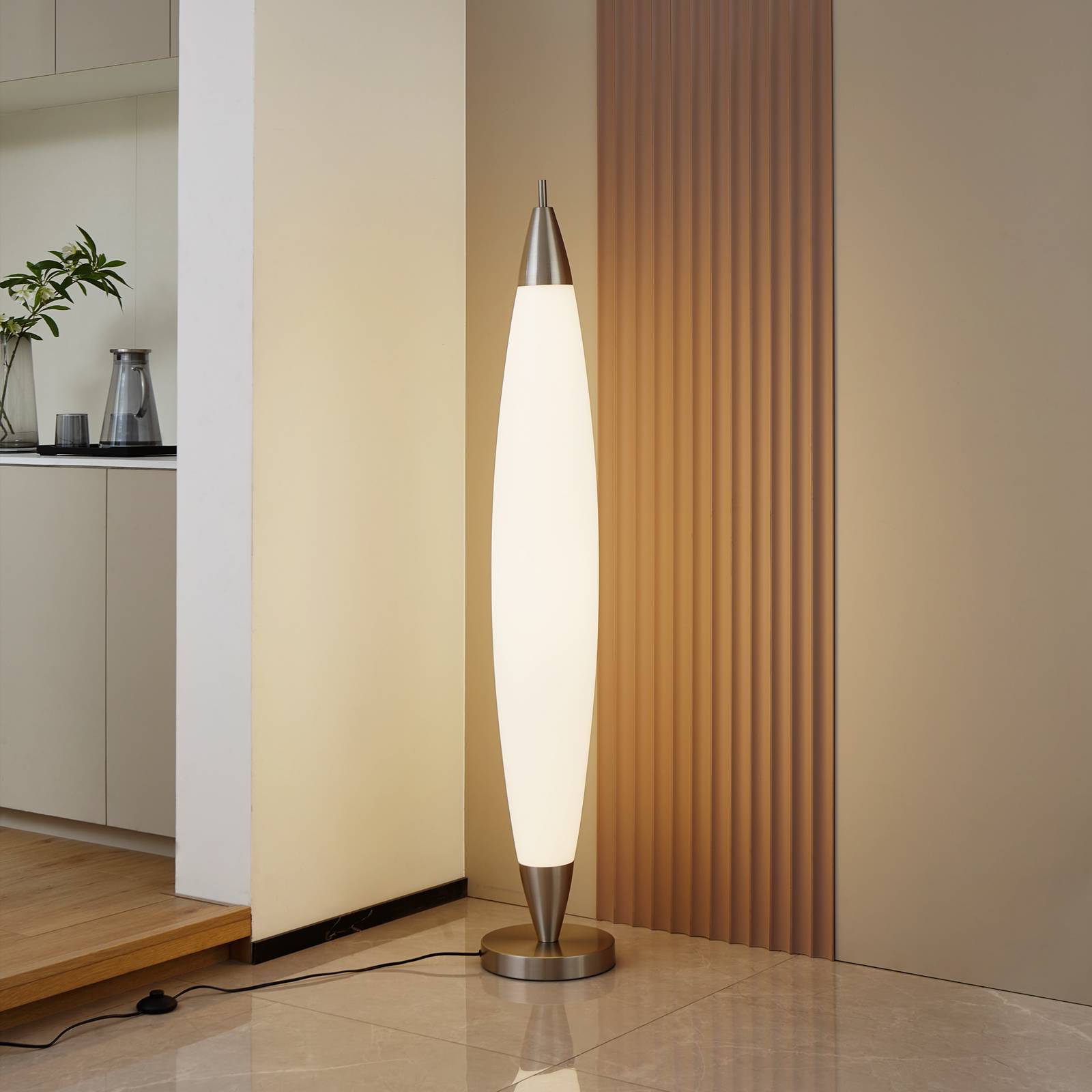 Lucande LED Stehlampe 'Tarell' in weiß aus Kunststoff-2