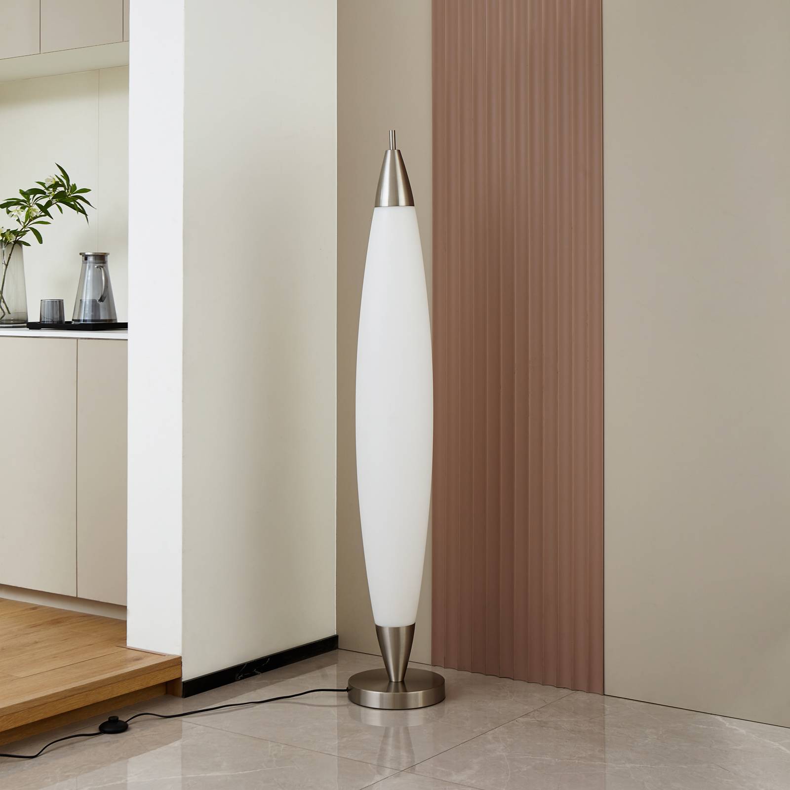 Lucande LED Stehlampe 'Tarell' in weiß aus Kunststoff-3