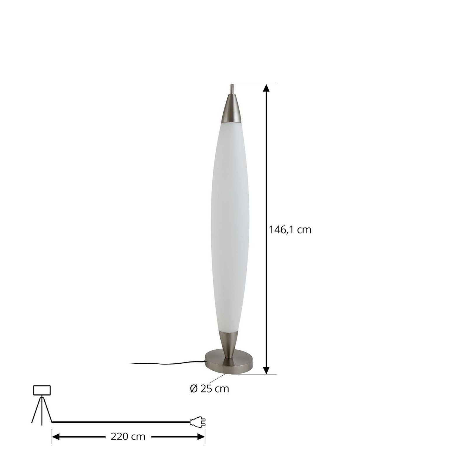Lucande LED Stehlampe 'Tarell' in weiß aus Kunststoff-4