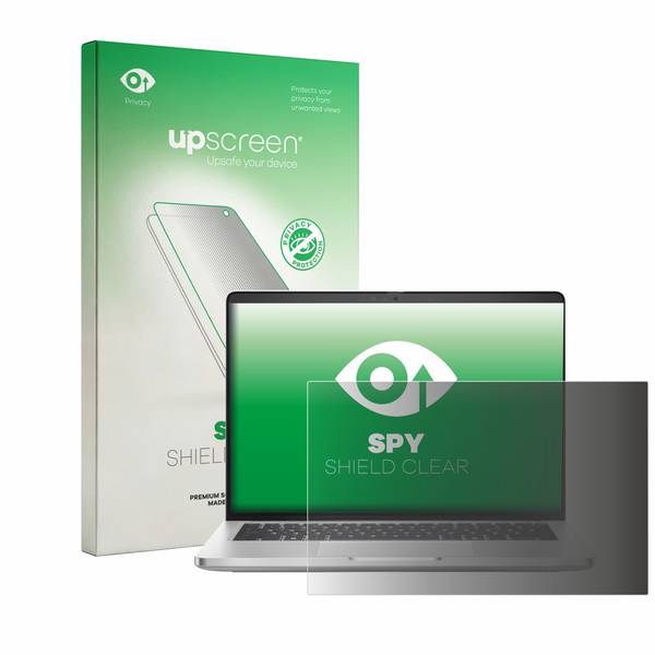 upscreen Blickschutzfolie für Dell Pro 14 Plus PB14250 Anti-Spy Privacy Blaulichtschutz Sichtschutzfolie
