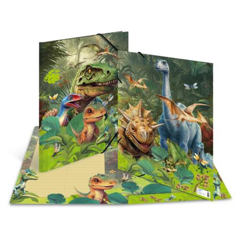 Sammelmappe A3 Karton Dino World-0