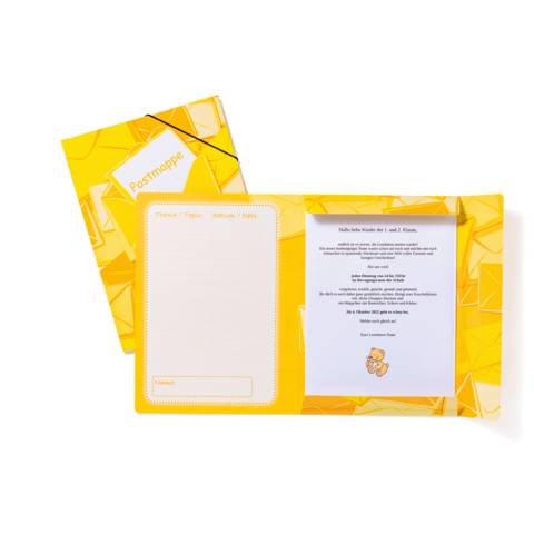 HERMA Postmappe mit Gummizug, DIN A4, Karton, gelb (6504488)-2