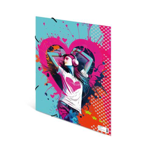 Sammelmappe A3 Karton Music Girl-2