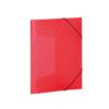 Sammelmappe A4 PP transluzent rot