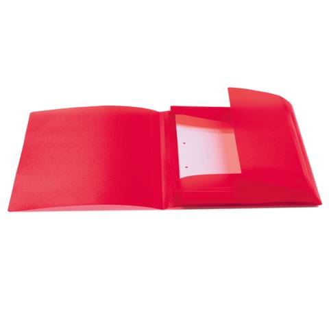 Sammelmappe A4 PP transluzent rot-1