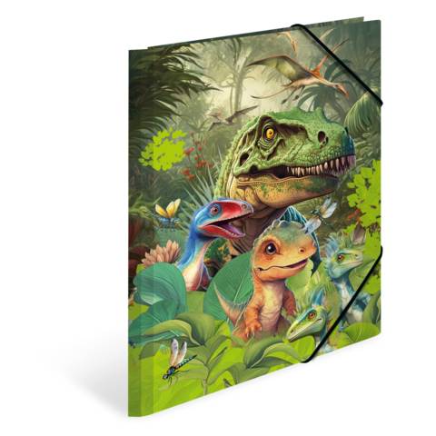 Sammelmappe A4 Karton Dino World-1