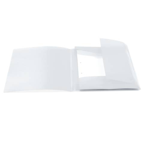 Sammelmappe A4 PP transluzent weiss-1
