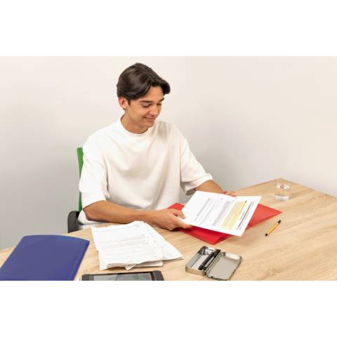 Sammelmappe A4 PP transluzent dunkelblau-2