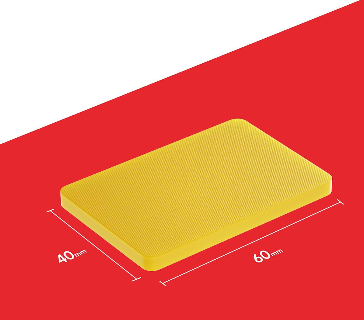 BAUHELD Unterlegplatten Kunststoff 60 x 40 mm 80er Set-1