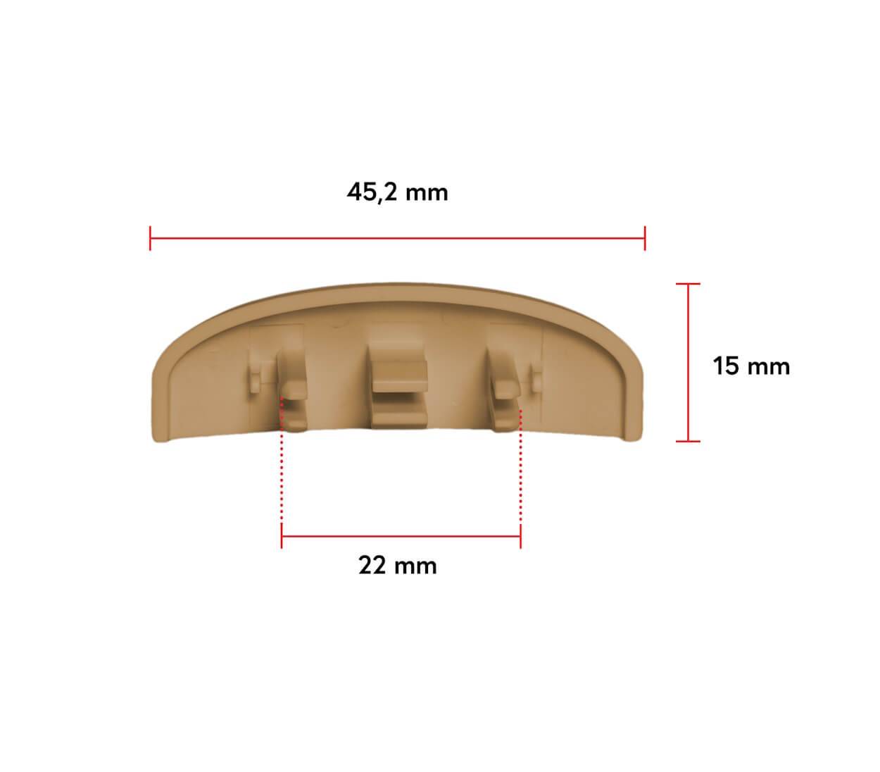 BAUHELD Fenster Wasserschlitzkappen 25 bis 30 mm 30 Stück Ral 8003-4