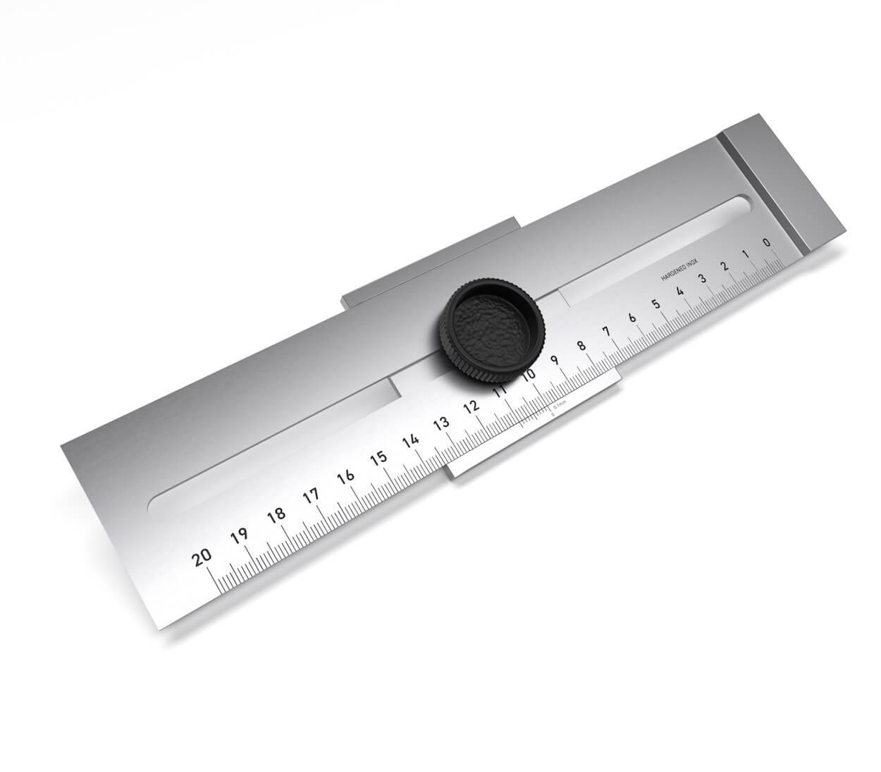 BAUHELD Streichmaß Metall 200 mm-0