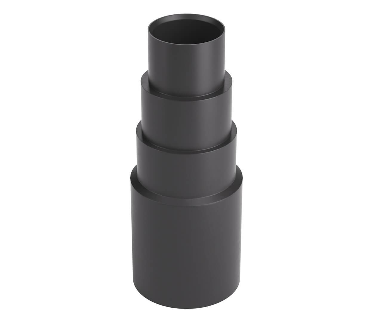 BAUHELD Staubsaugeradapter Schwarz 1 Stück-0