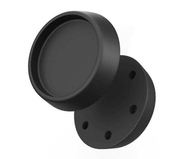 BAUHELD Gummifüße Schwingungsdämpfer 67 x 60 mm 4 Stück Schwarz