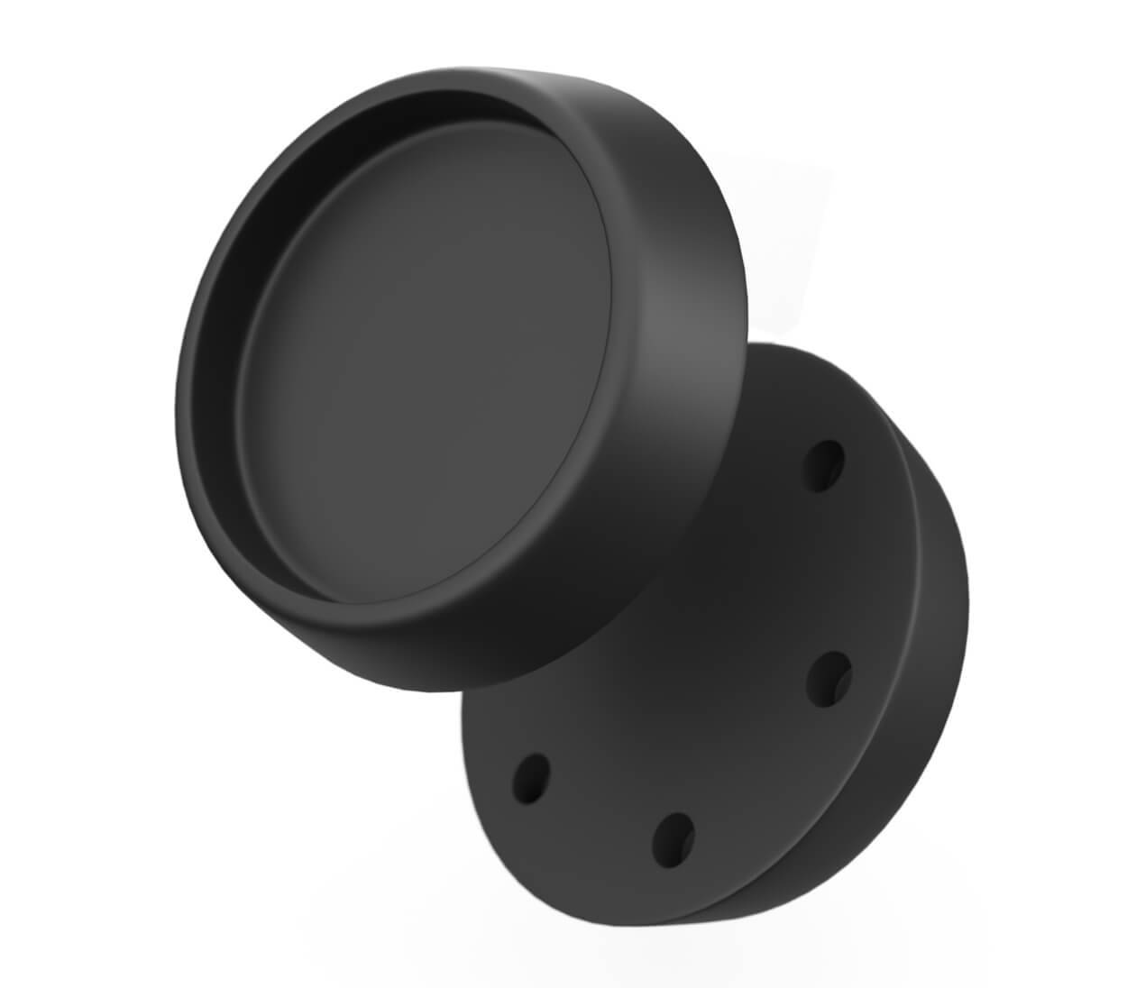 BAUHELD Gummifüße Schwingungsdämpfer 67 x 60 mm 4 Stück Schwarz-0