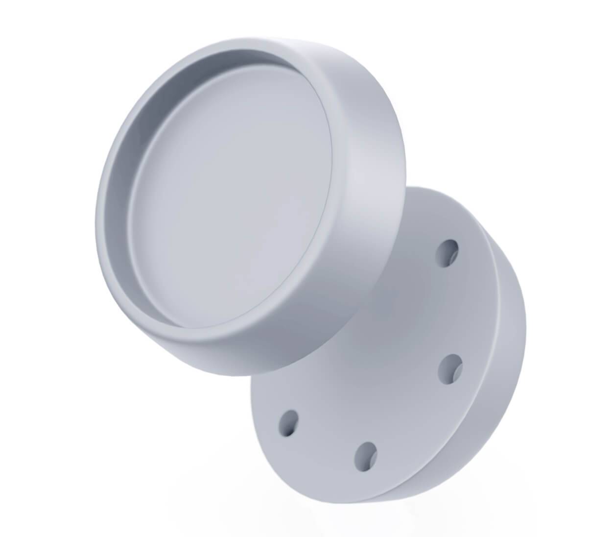 BAUHELD Gummifüße Schwingungsdämpfer 67 x 60 mm 4 Stück Hellgrau-0