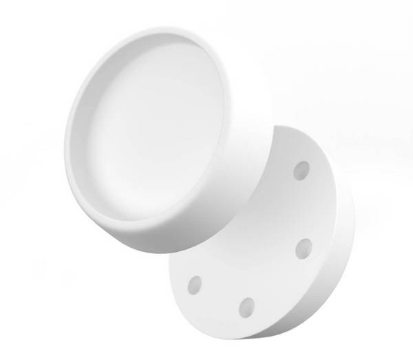 BAUHELD Gummifüße Schwingungsdämpfer 67 x 60 mm 4 Stück Weiß