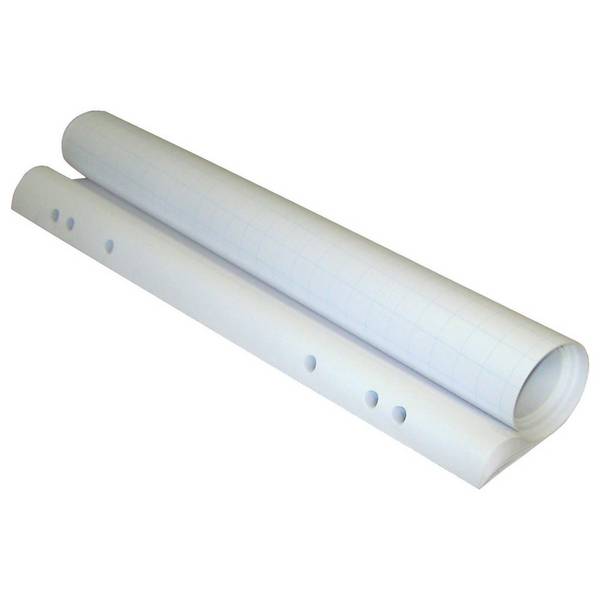 FRANKEN Flipchart-Papier Premium, gebleicht, kariert, 5 Blocks à 20 Bl
