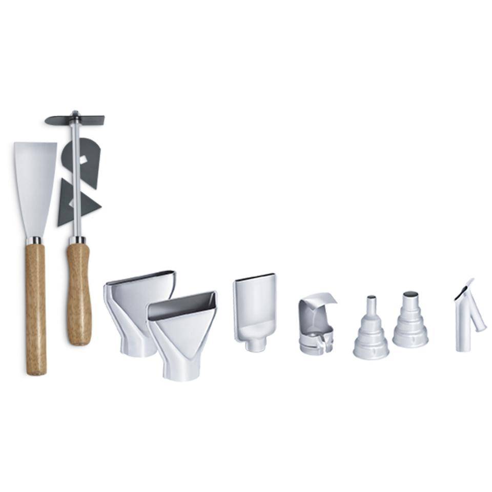 Steinel Heißluft Zubehör Set, inkl. Farbschaber, Spachtel, Reflektordüse, Reduzierdüsen, Schweißdüsen, Flächendüsen-0
