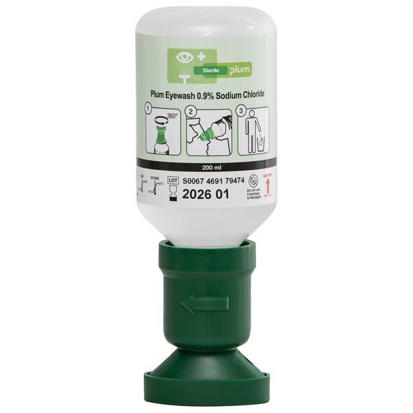Augenspülflasche 200ml 3 J.(ungeöffnete Flasche) DIN EN15154-4 PLUM
