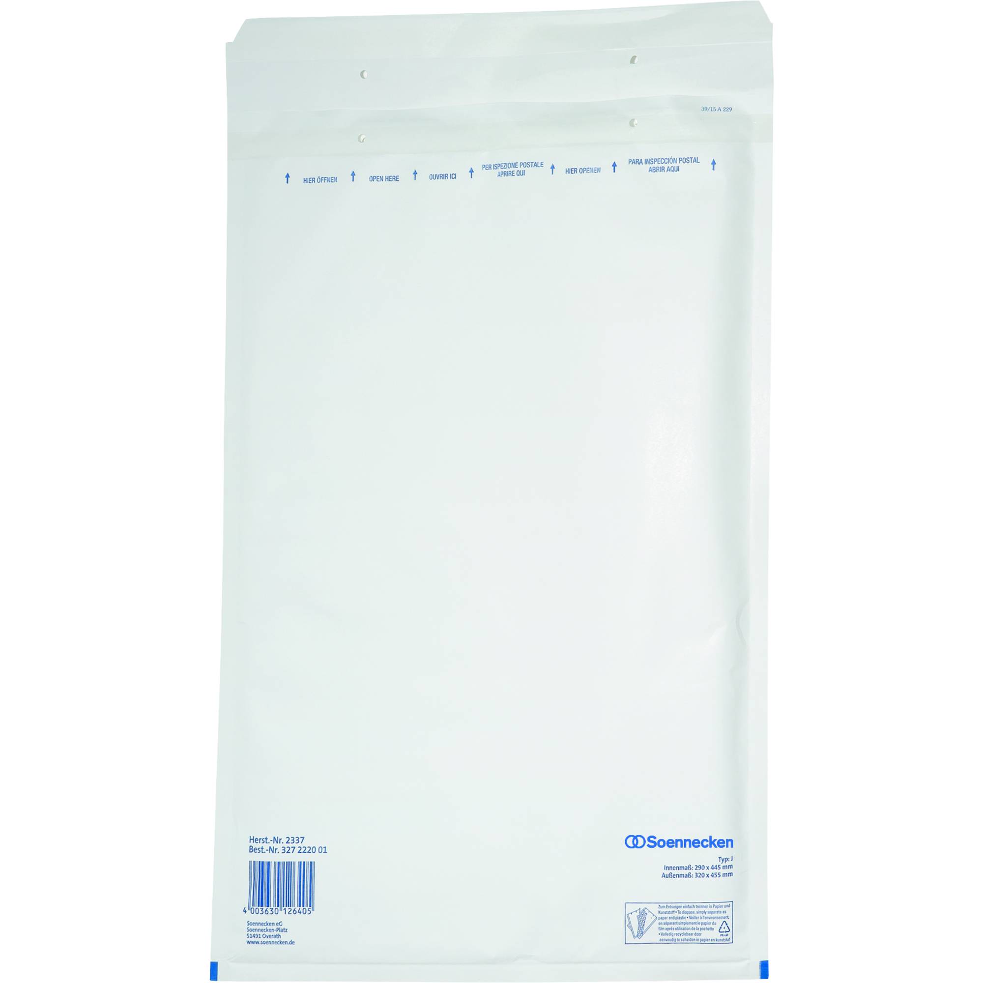 Luftpolstertasche J/6 290x445mm hk ws 50St-0