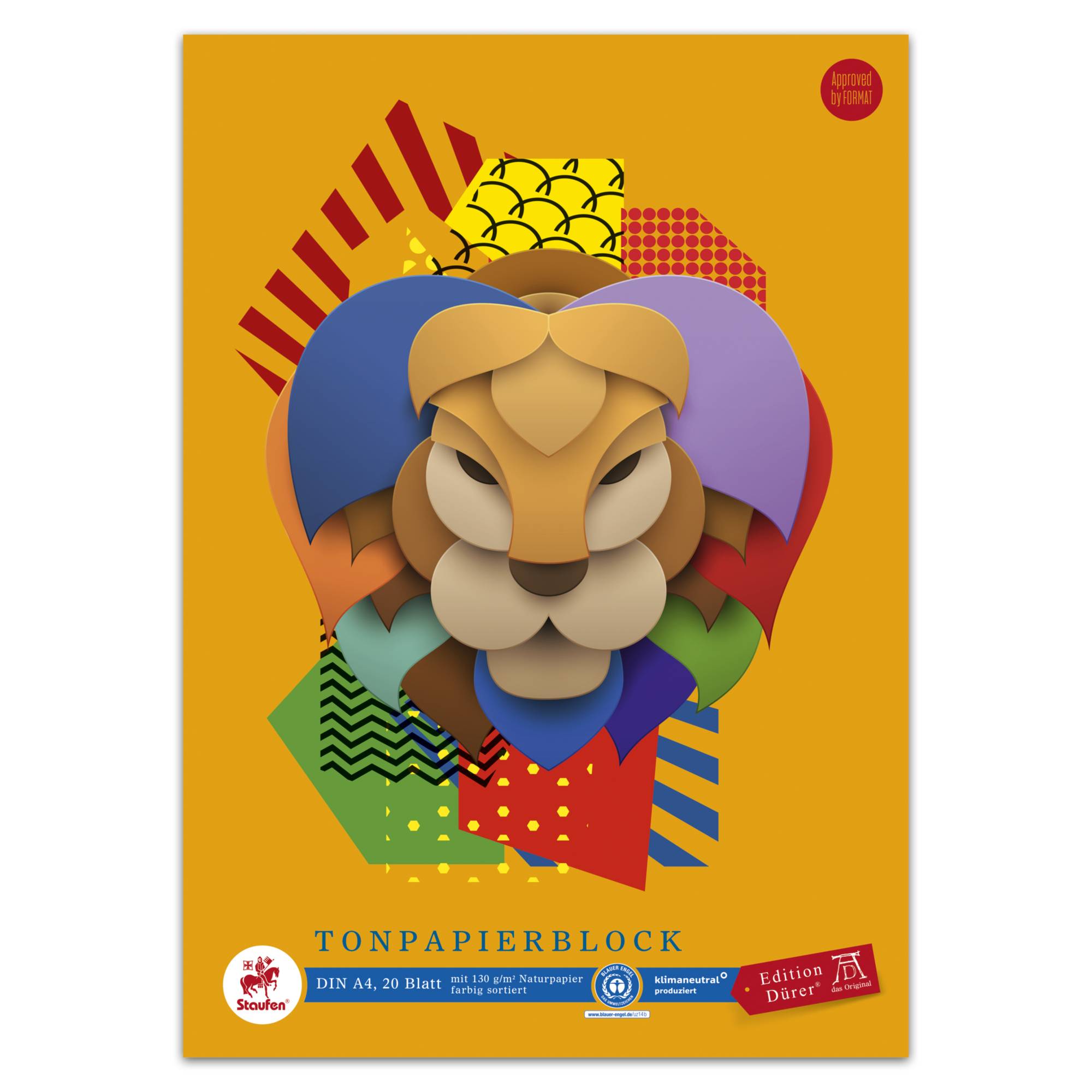 Tonpapierblock A4 20Bl sort-0