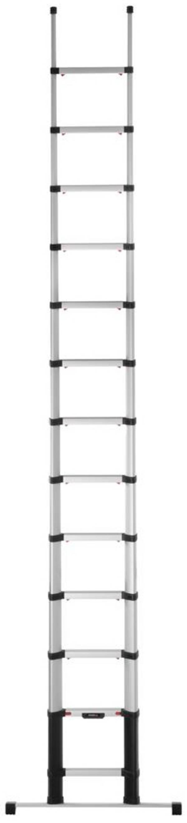Teleskop-Anlegeleiter PRIME LINE Standardausführung 80 mm Stufentiefe 13 Stufen Traverse. Hultafors Group AB