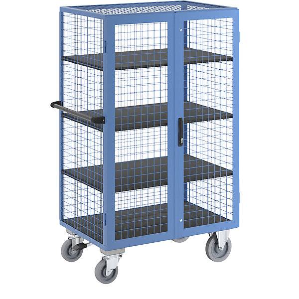 Etagenwagen Doppelflügeltür und Zentralstopp 3 Ladeflächen. TAKKT Industrial & Packaging GmbH 82685449