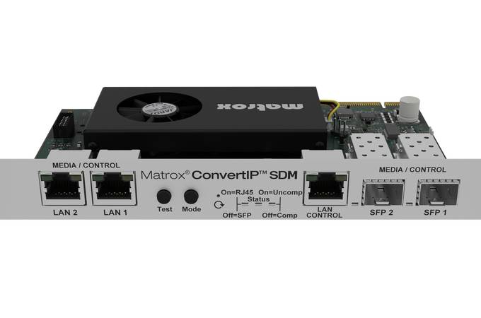 PANASONIC TY-IPMX-MVX-SDM - Intel SDM-Einschubmodul (Matrox ConvertIP SDM 4K IPMX | ST2110-Format)-0