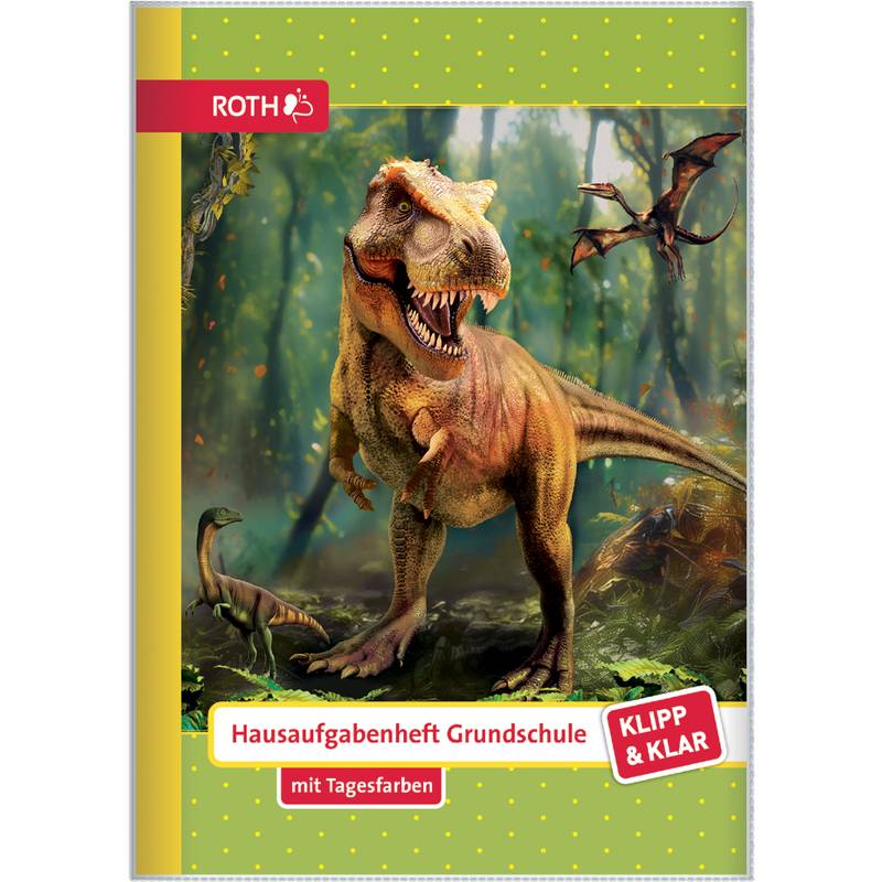 Roth Hausaufgabenheft T-Rex Welt Klipp & Klar liniert DIN A5 - A5