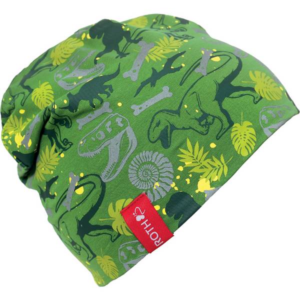 Jungen Beanie T-Rex grün Einheitsgroesse 1 St.