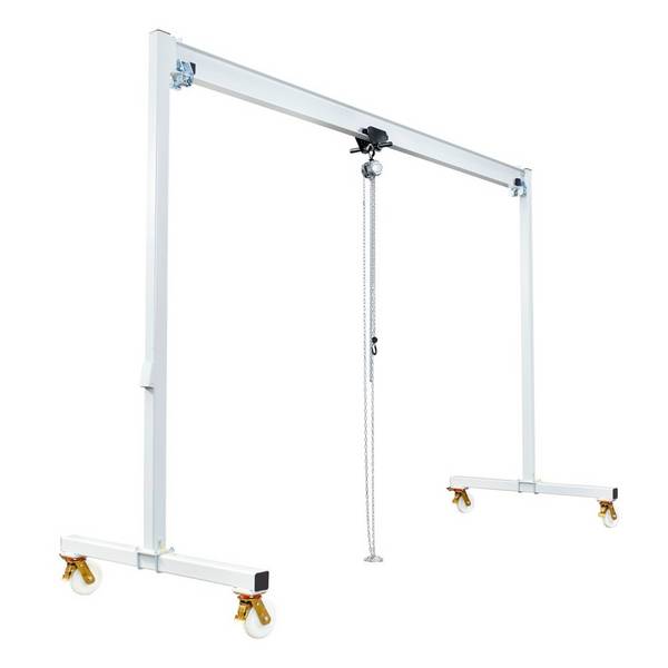 VETTER® Portalkran inkl. Stirnradflaschenzug mit Handschiebefahrwerk,