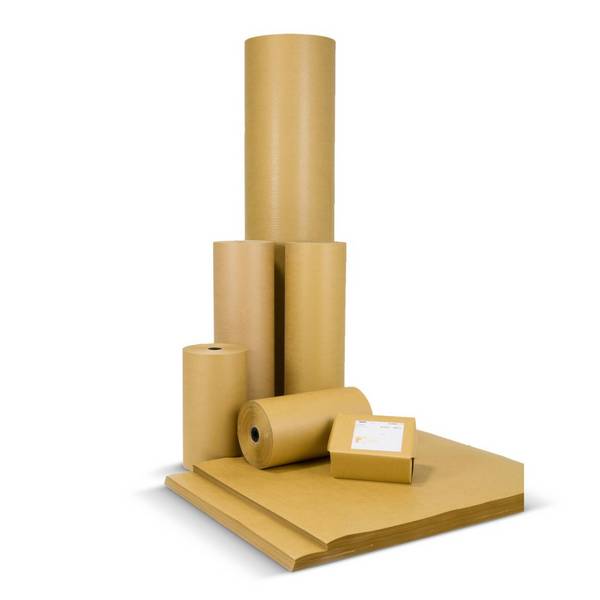 Natronkraftpapier, enggerippt, Breite 1.000 mm, 100 g/m², 2 Rollen/VE