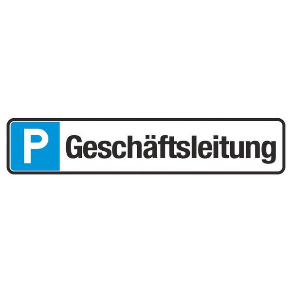 SafetyMarking® Parkplatzschild "Geschäftsleitung", HxB 80 x 430 mm