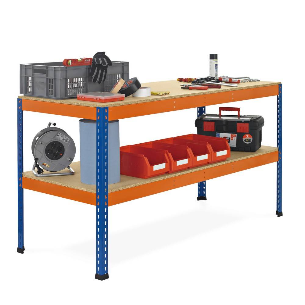 SCHULTE Werktisch mit 2 Spanplatten, HxBxT 990 x 1.536 x 773 mm-1