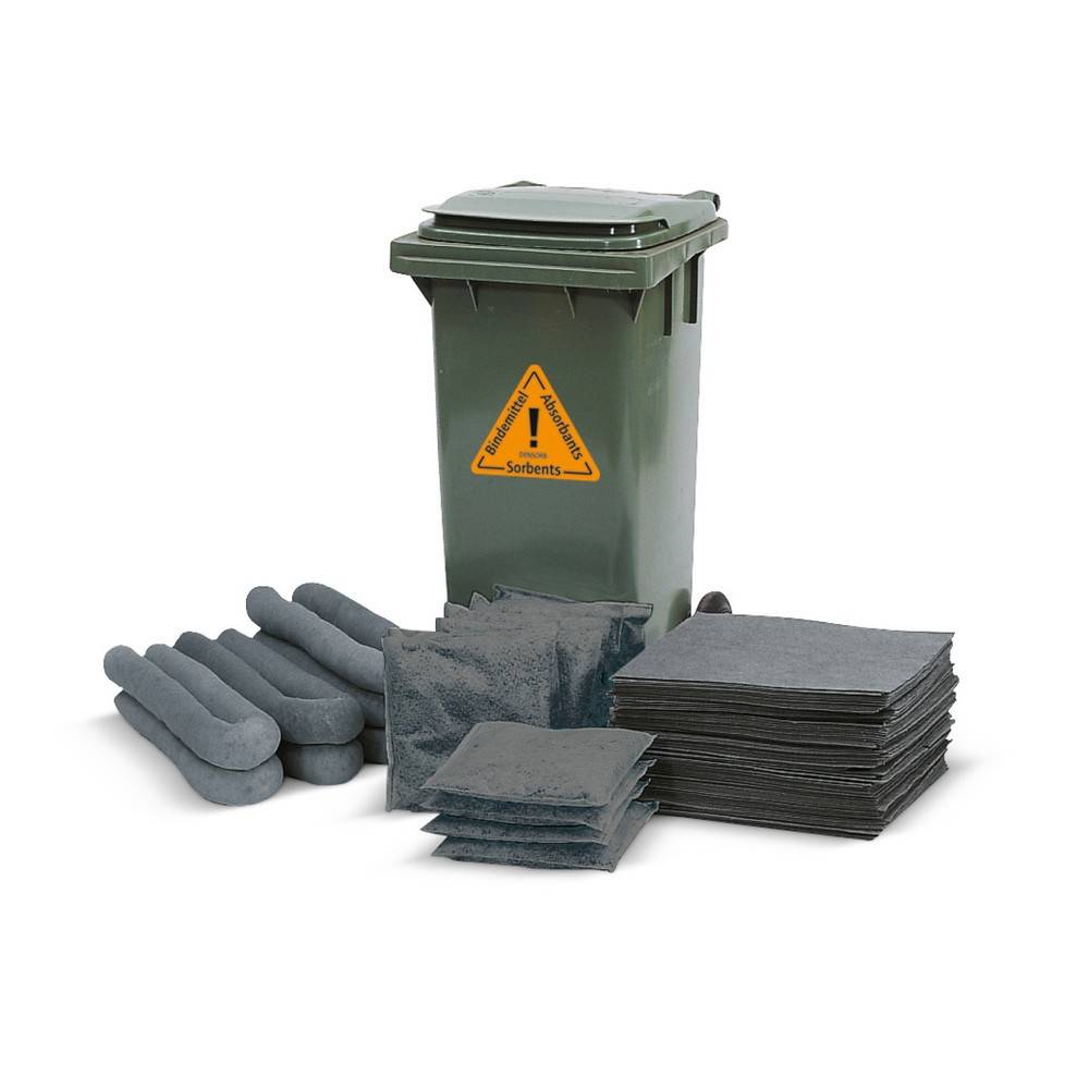 Nachfüll-Set für Notfall-Set in Rolltonne, Chemikalien, Aufnahmekapazi-0