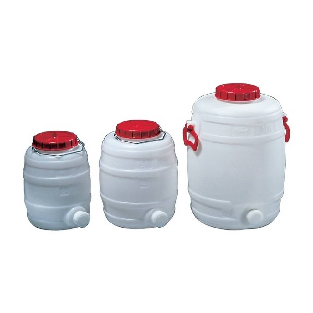 Graf Fass, 30 l PE weiß, 2 Tragegriffe-0