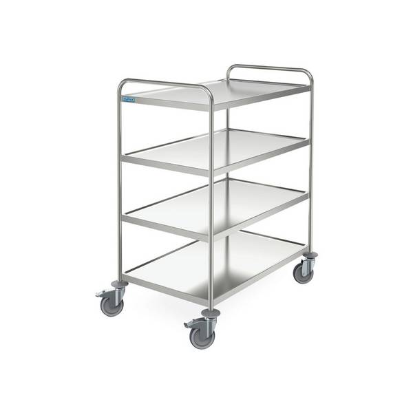 HUPFER® Servierwagen aus Edelstahl, 4 Eten à 800 x 500 mm 106169-YY