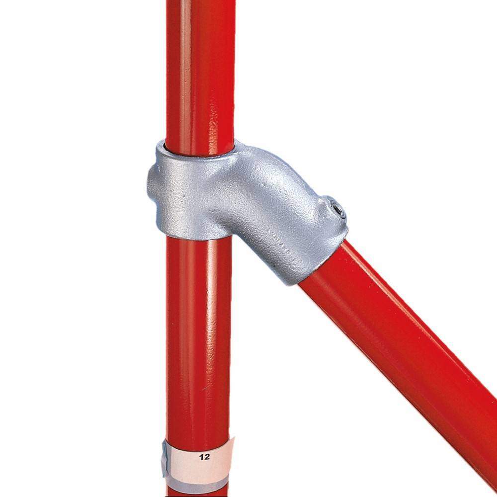 45°-Verbinder, 1 Durchgang, 1 Abgang, Außen-Ø Rohr 42,4 mm-1