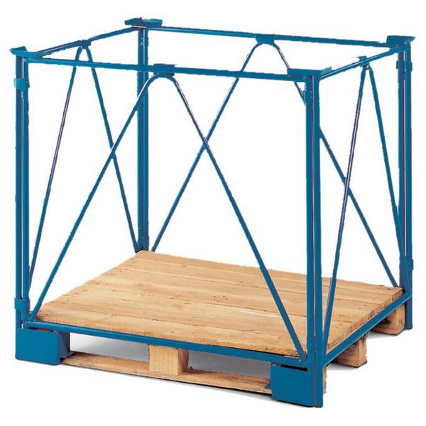 CORDES Gitteraufsatzrahmen, 4 Diagonalrohre, für Euro-Palette, lackier